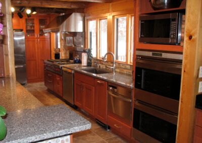 Downes Cabin Custom Kitchen Modern Stainless Steel Appliances