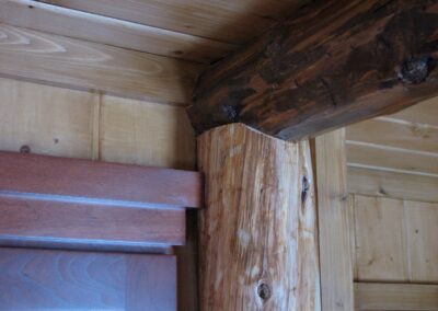Downes Cabin Custom Kitchen Wood Beams