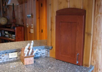 Downes Cabin Custom Kitchen Wood Finishes and Countertop