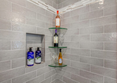 GroveBluff Shelving in Tiled Shower