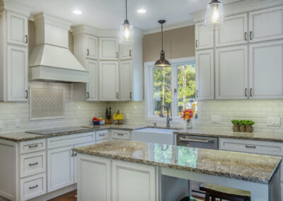 Ada Traditional Kitchen Renovation Large Marble Island
