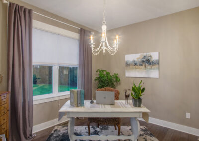 Custom Home Office on First Floor
