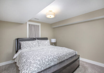 Custom Home Finished Basement Bedroom with Egress Window