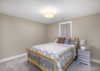 Custom Home Finished Basement Bedroom with Egress Window