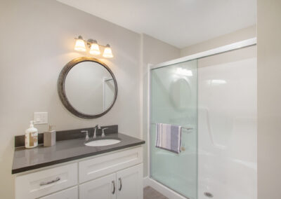 Custom Home Finished Basement Bathroom
