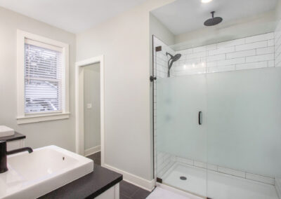 Lowell House Master Bathroom and Tiled Walk in Shower