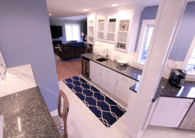 Cascade Kitchen Finish View into Butler Pantry Area
