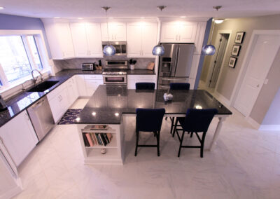 Cascade Kitchen Finish View into the Kitchen